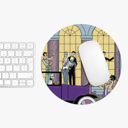Au Revoir by George Barbier Mouse Pad, Round & Rectangle