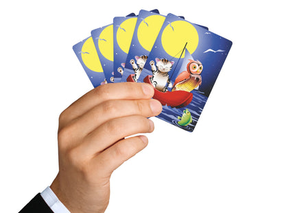 Embarking on a Moonlit Journey Playing Cards