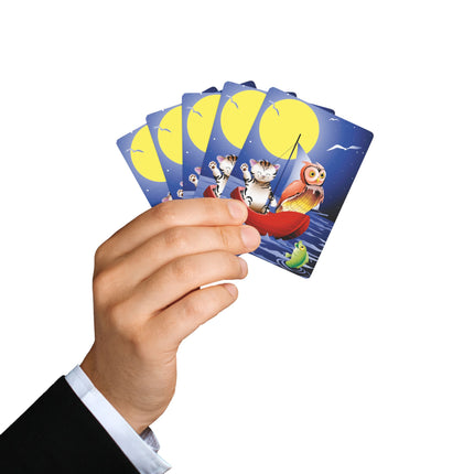 Embarking on a Moonlit Journey Playing Cards