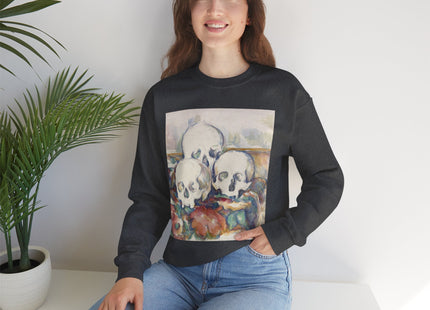 The Three Skulls by Paul Cézanne Unisex Heavy Blend™ Crewneck Sweatshirt