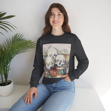 The Three Skulls by Paul Cézanne Unisex Heavy Blend™ Crewneck Sweatshirt