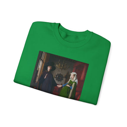 Arnolfini Portrait by Jan Van Eyck Heavy Blend™ Crewneck Sweatshirt