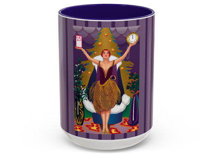 Countdown to Christmas Elegance Colorful Mugs (11oz, 15oz)