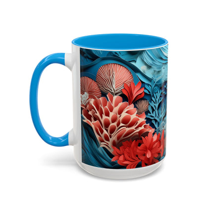 Enchanting Underwater Scene Colorful Mugs (11oz, 15oz)