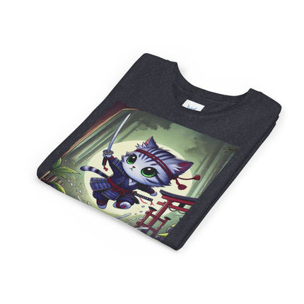 Moonlit Samurai Kitty Youth Short Sleeve Tee