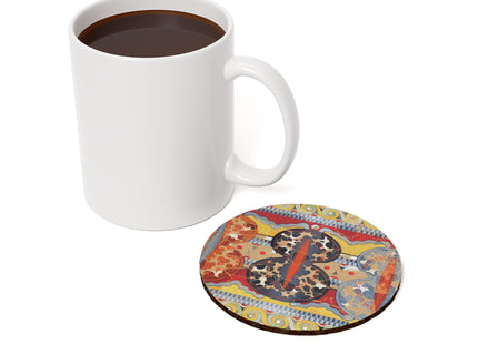 Reproduction of the Shield Frieze by Emile Gilliéron Cork Back Coaster