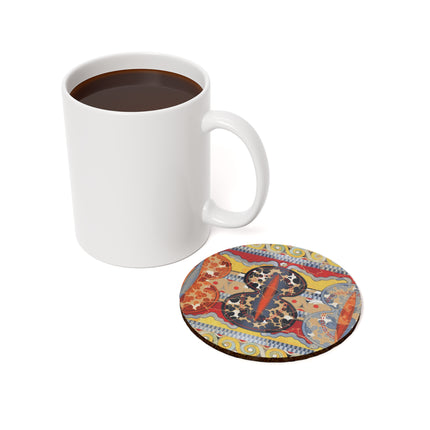 Reproduction of the Shield Frieze by Emile Gilliéron Cork Back Coaster