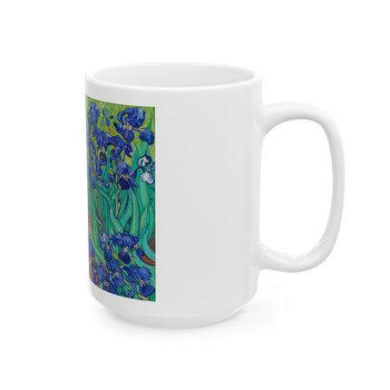 Irises by Vincent Van Gogh Ceramic Mug (11oz, 15oz)