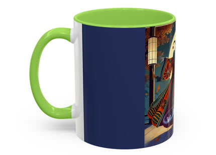 Court Magician with Ghost Butterflies Colorful Mugs (11oz, 15oz)