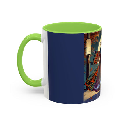 Court Magician with Ghost Butterflies Colorful Mugs (11oz, 15oz)