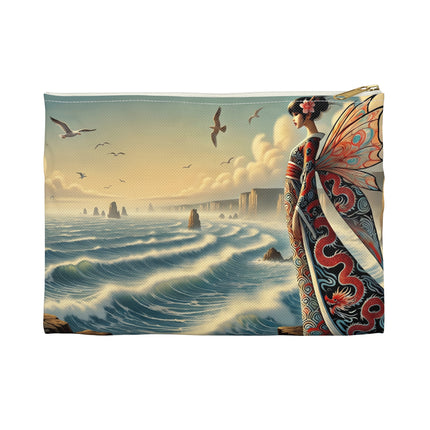 The Coastal Fairy Flat Pouch – Serene Grace & Oceanic Magic