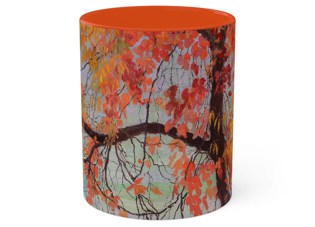 Autumn leaves by Edward Okuń Colorful Mugs, 11oz