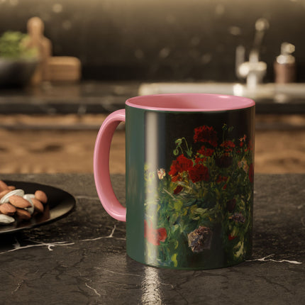 A Study of Poppies for Carnation, Lily, Lily, Rose by John Singer Sargent Colorful Mugs (11oz, 15oz)