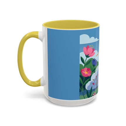 Garden Of New Beginnings Colorful Mugs – Art Deco Floral Elegance