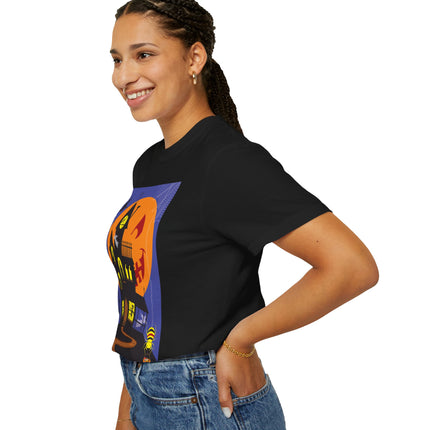 Halloween Night at the Haunted House Unisex Garment-Dyed T-shirt