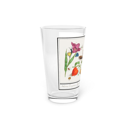 Flora and Fauna Study Glass, 16oz