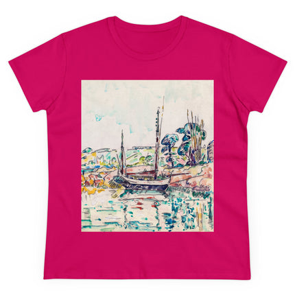 Concarneau by Paul Signac Women's Midweight Cotton Tee