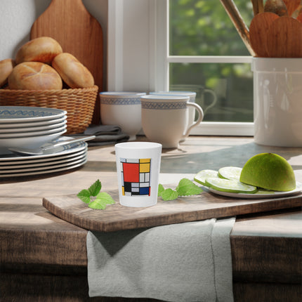 Composition with Red, Yellow, Blue, and Black by Piet Mondrian Ceramic Shot Glass