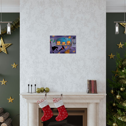Whimsical Halloween Mischief Matte Horizontal Posters