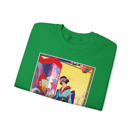A Timeless Journey by Umberto Brunelleschi Heavy Blend™ Crewneck Sweatshirt