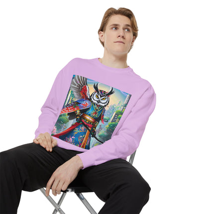 Cyberpunk Samurai Owl Sweatshirt