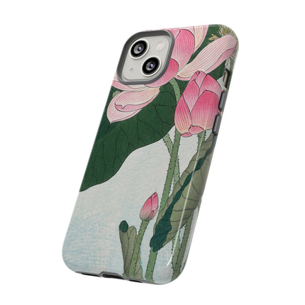Blooming Lotus Flowers by Ohara Koson Phone Cases
