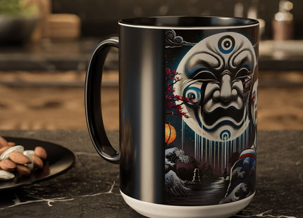 Geisha’s Black Ink Tears Colorful Mugs (11oz, 15oz)