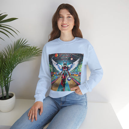 Samurai Robot Angels Unisex Heavy Blend™ Crewneck Sweatshirt