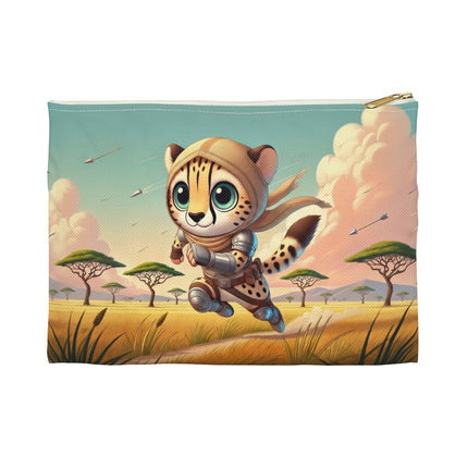 The Swift Cheetah Flat Pouch – Speed, Adventure & Bold Savanna Spirit