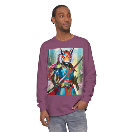 Cyberpunk Samurai Lion Long Sleeve T-Shirt