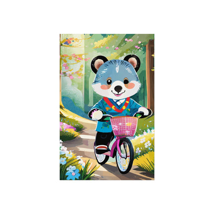 Furry Cyclist Fine Art Posters