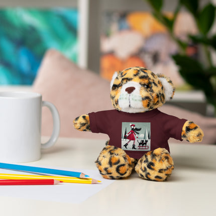 Red Sled & Curious Cats Stuffed Animals with Tee