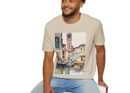 A Bridge and Campanile, Venice by John Singer Sargent Softstyle T-Shirt