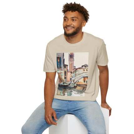 A Bridge and Campanile, Venice by John Singer Sargent Softstyle T-Shirt