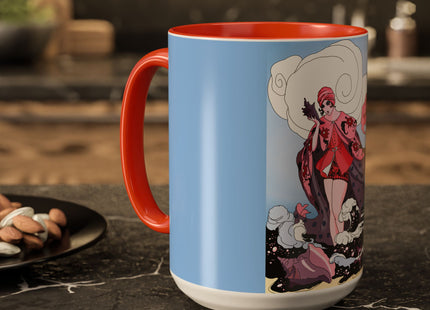 Goddess of the Swirling Sea Colorful Mugs (11oz, 15oz)