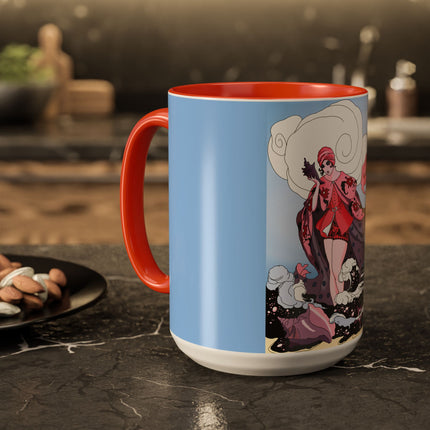 Goddess of the Swirling Sea Colorful Mugs (11oz, 15oz)