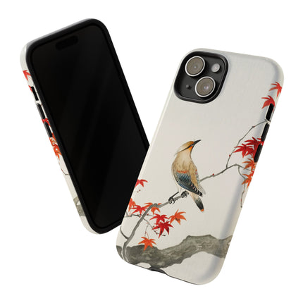 Japanese Bird on Maple by Ohara Koson Phone Cases