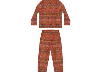 Japanese Fan Pattern by G.A. Audsley Women's Satin Pajamas (AOP)