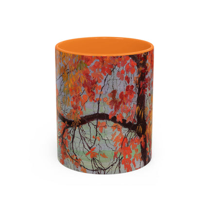Autumn leaves by Edward Okuń Colorful Mugs (11oz, 15oz)