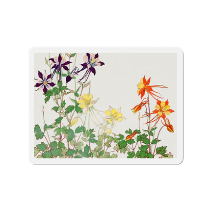 Aquilegia Flowers by Tanigami Kônan Die-Cut Magnets (5 Sizes)