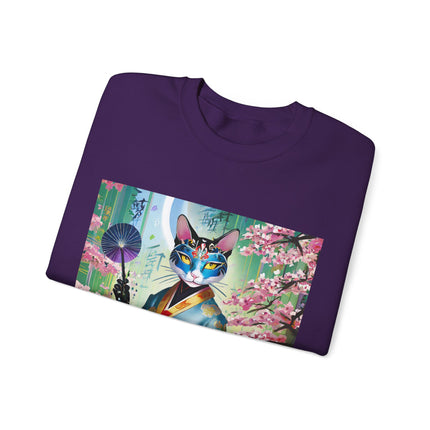 Cyberpunk Geisha Unisex Heavy Blend™ Crewneck Sweatshirt