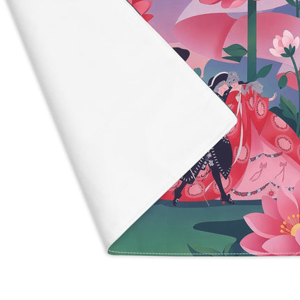 🌸🎭 The Grand Garden Masquerade Placemat – Art Deco Floral Fantasy