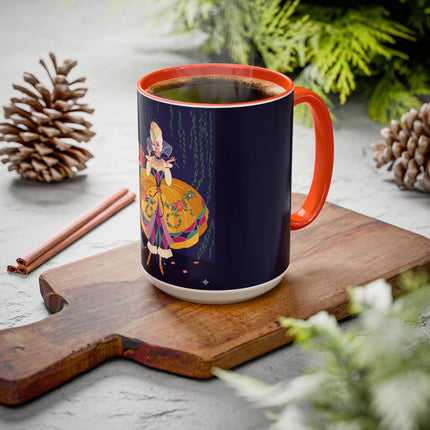 Moonlit Masquerade: The Fairy Queen's Ball Colorful Mug (11oz, 15oz) – Fairy Tale Elegance, Fantasy Charm & Enchanted Style