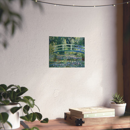 Water Lilies and Japanese Bridge by Claude Monet Matte Horizontal Posters