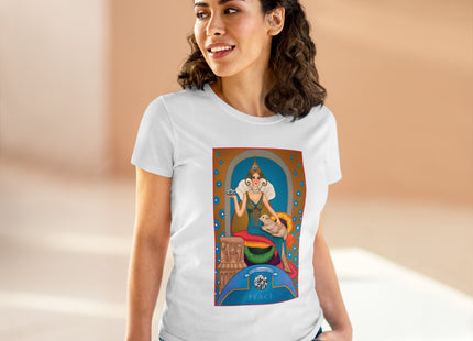 April & Diamond (from the Gem Series) by Sofia Chiostri Women's Midweight Cotton Tee