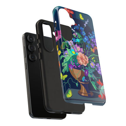 Midnight Floral Reverie Phone Case – Vibrant Bloom & Enchanted Beauty
