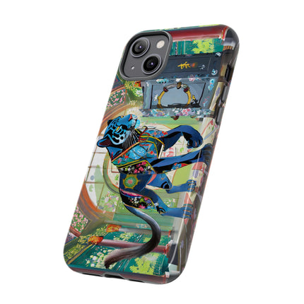 Cyber Panther's Hunt Phone Cases