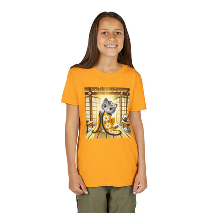 Playful Kitten in the Tea Room Youth Short Sleeve Tee