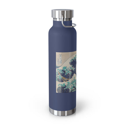 The Great Wave off Kanagawa by Katsushika Hokusai Copper Vacuum Insulated Bottle, 22oz