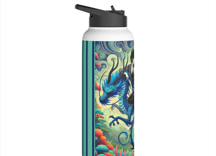 Mystic Guardian of the Sky Stainless Steel Water Bottle, Standard Lid